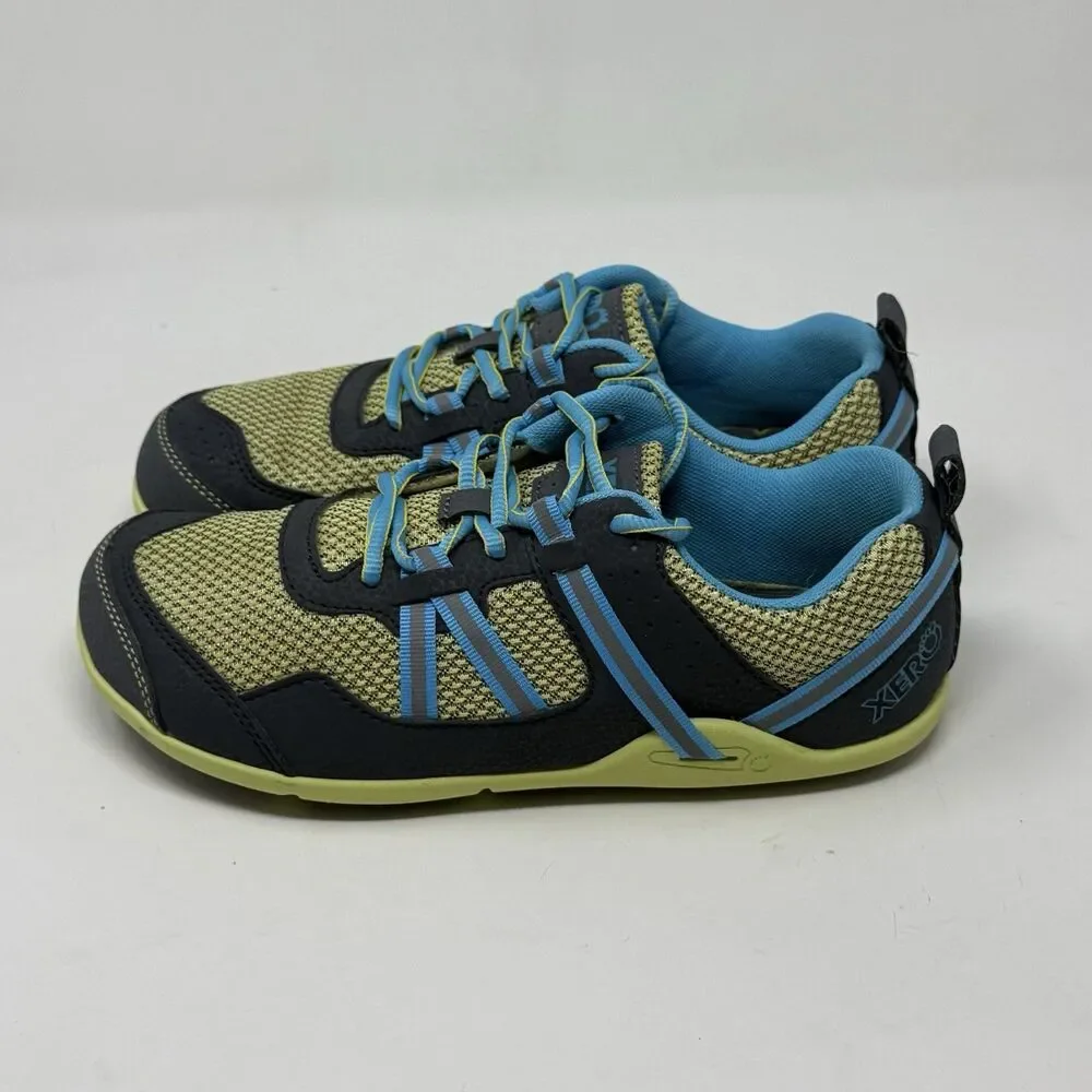 Xero Ipari Prio Barefoot Shoes Womens 8.5 Blue Citron Minimalist Sneakers